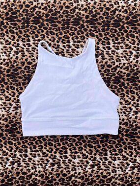 White Lululemon sports bra